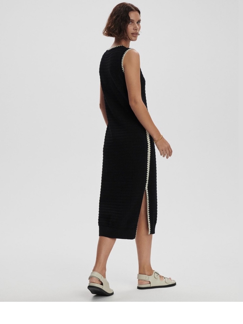 NWT VARLEY Dwight Tank Knit Midi Dress - Picture 8 of 10